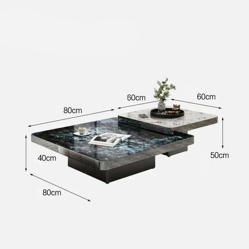 Fashion Corner Coffee Tables Metal Marble Entryways Floor Coffee Table Big Designer Muebles Para El Hogar Living Room Furniture