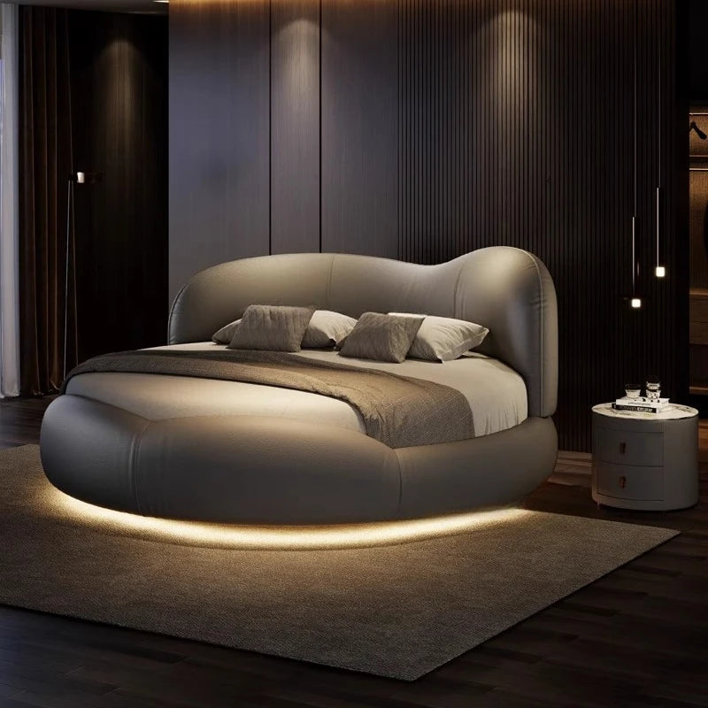 180x200cm Modern Nordic luxury king bed Base beds and frames double bed king size frames with head board furniture for home
