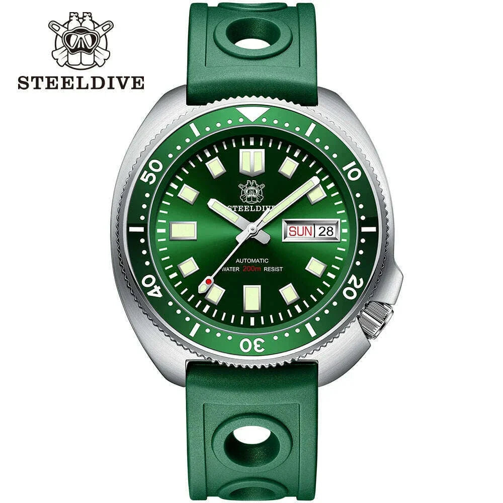 STEELDIVE 2024 New Arrival Captain Willard Watch NH36 Diver Watches Sapphire Mechanical Watch Men Automatic Wristwatches