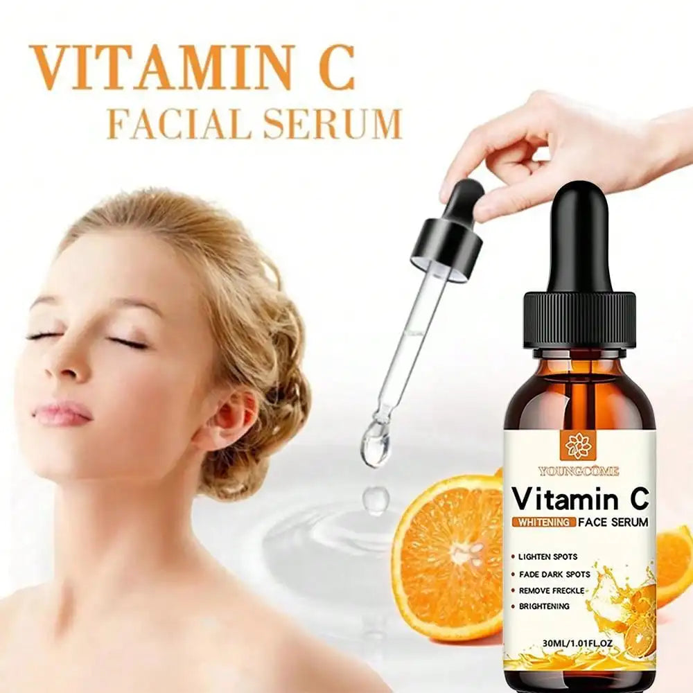 Vitamin C Facial Essence Contains Hyaluronic Acid Dark Spot Remover Moisturizing Repair Anti-aging Essence Facial Skin...