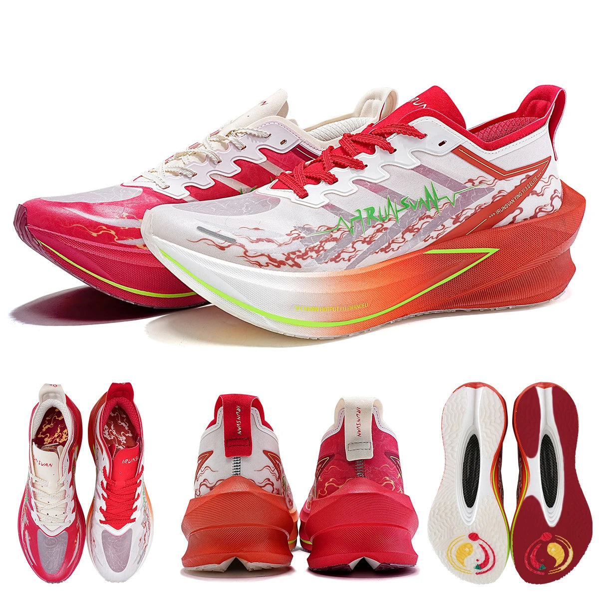 IRUNSVAN Carbon Plate Running Shoes with Cushioning and Rebound Suitable for Both Men and Women in Marathon Running 131