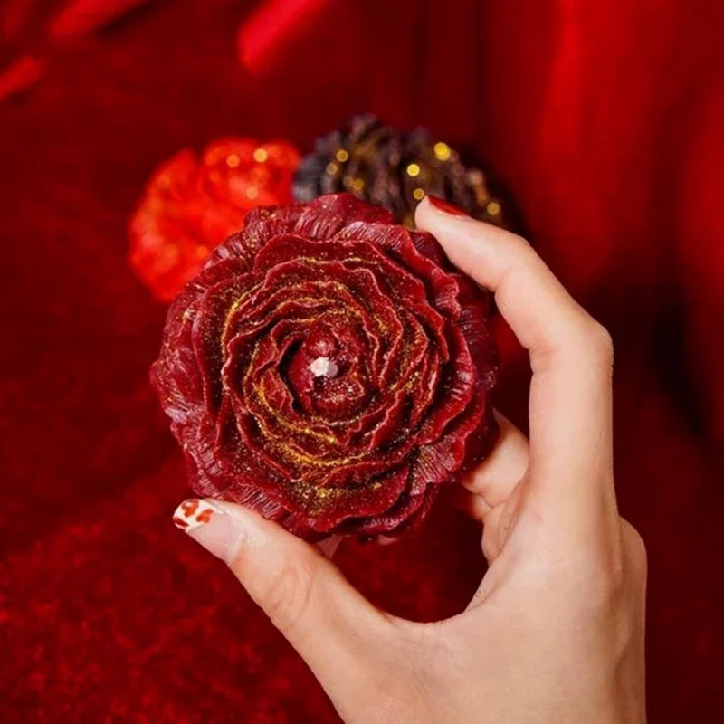 48℃ Peony Low Temperature Scented Candles for Couples Valentine's Day Low Heat Drip Soy Wax Atmasphere Candle for Adults