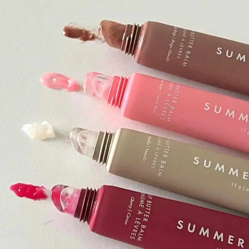 Summer Fridays Lip Balm Moisturizing Mirror Lip Gloss Lip Vanilla Pink Sugar Pink Guava Cake Smell Lipstick Shimmer Oil Makeup