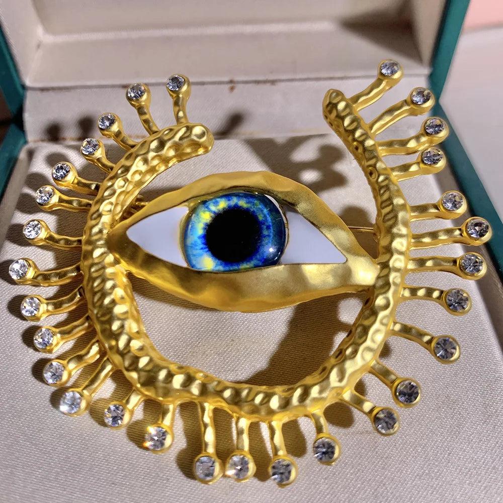Vintage Devil's Eye Brooch