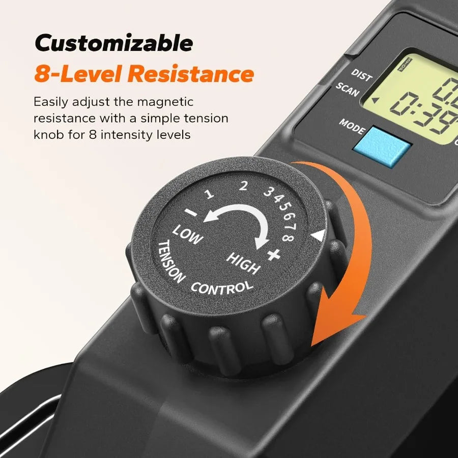 Sitting Under Desk Elliptical Machine, Leg Exerciser While Sitting for Seniors, Seated Pedal Exerciser, Quiet & Portable Pedal E