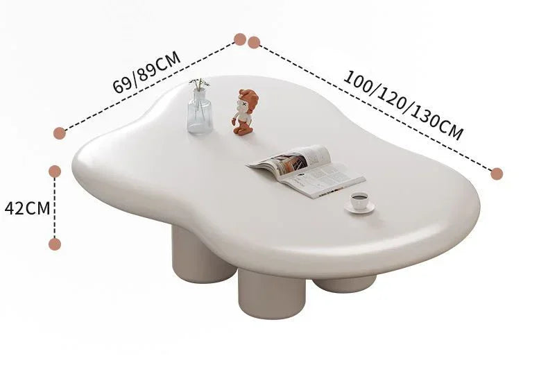 Nordic Living Room Cloud Coffee Table Design Irregular Creative Coffee Tables Cream Style Tavolino Da Salotto Home Furniture - Kimlud