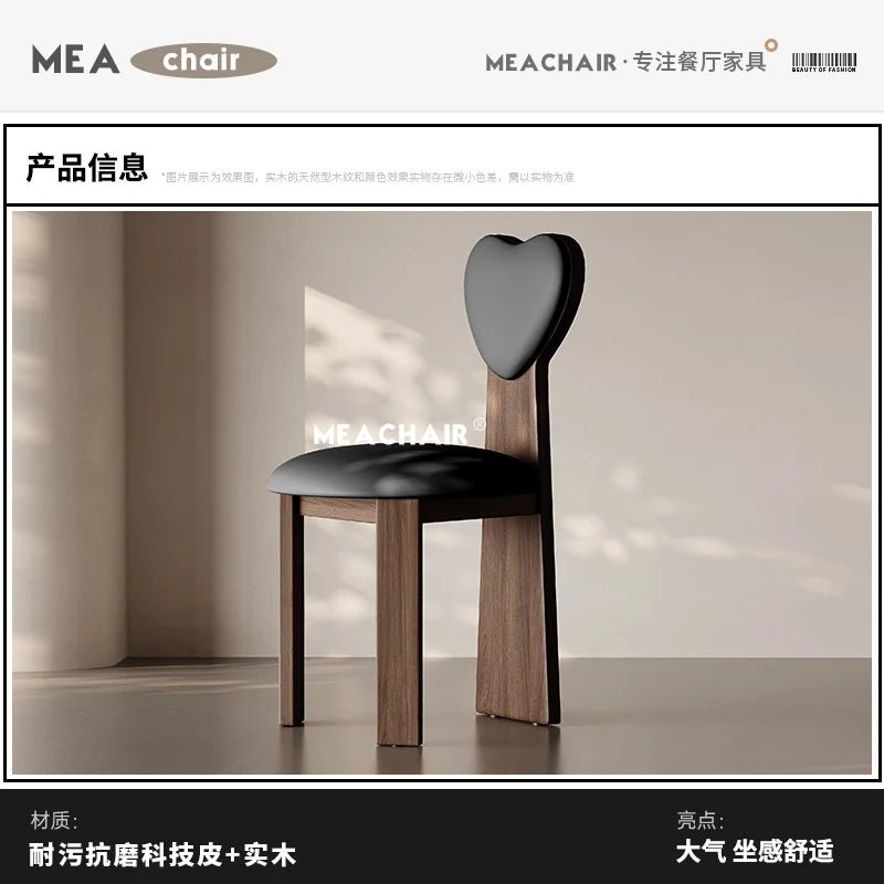 Italian Solid Wood Chair Dining French Home Makeup Chinese Antique Back Chair Single Hotel Dining Silla Comedor Furniture