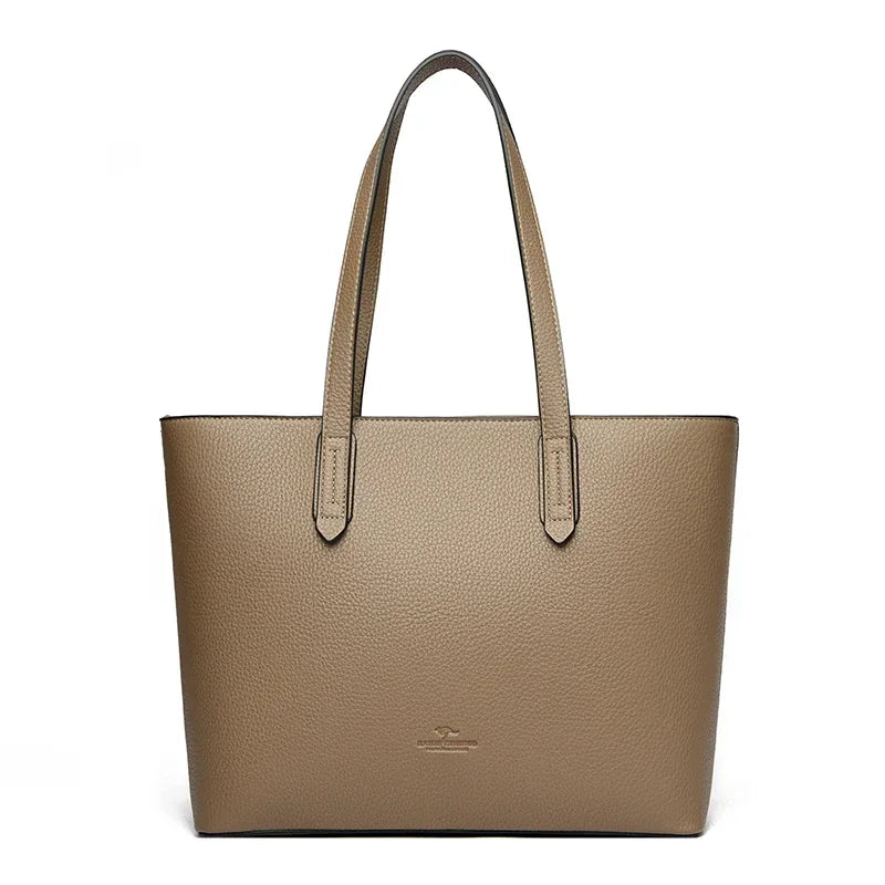 Genuine High Quality Large Capacity Shoulder Bag Female Tote Bag New Luxury Designer Handbag For Fashion Women Brand Shopper Bag - Kimlud