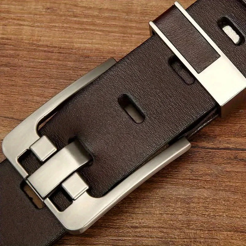Long Large Plus Size 130 140 150 160 170cm Vintage Alloy Pin Buckle Men Belt High Quality Leather Luxury Straps Male Belt - Kimlud