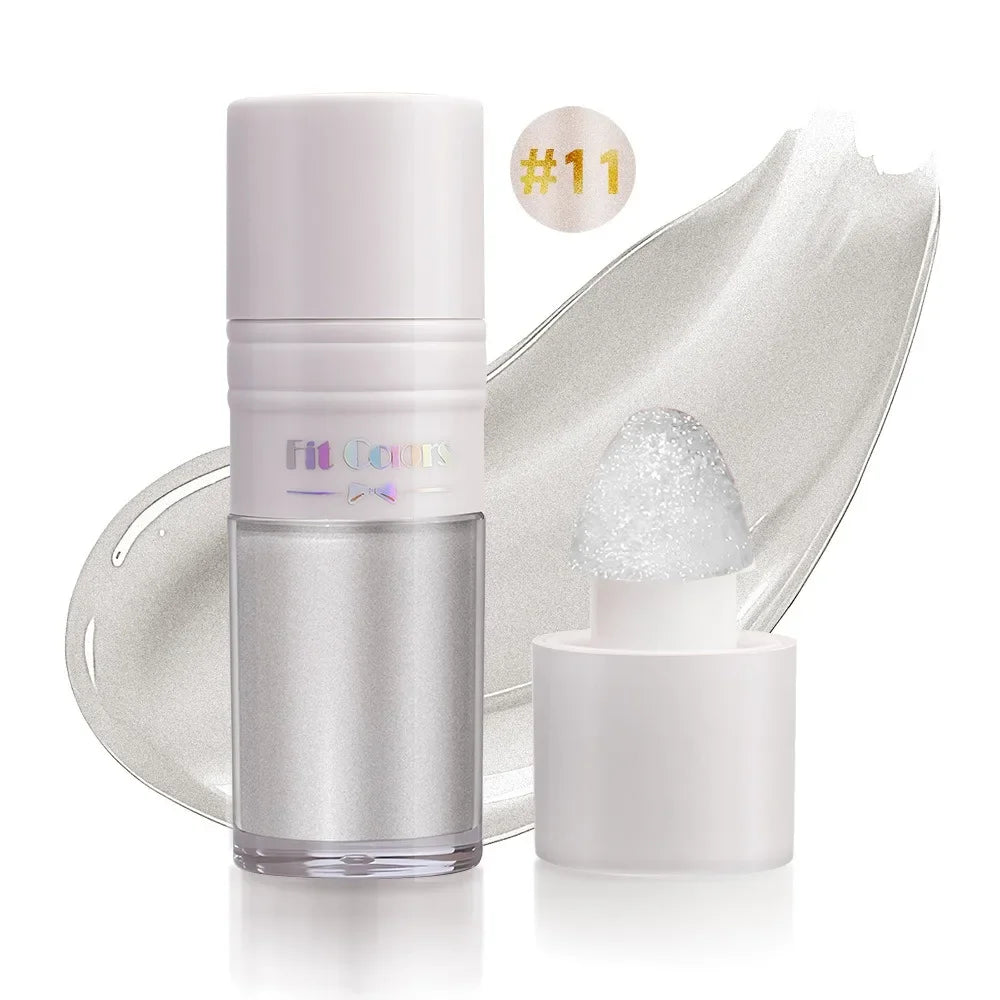 14 Colors Matte Liquid Blush Contour Highlighter Waterproof Long Lasting Sponge Brush Head High Pigment Blusher Brighten Bronzer