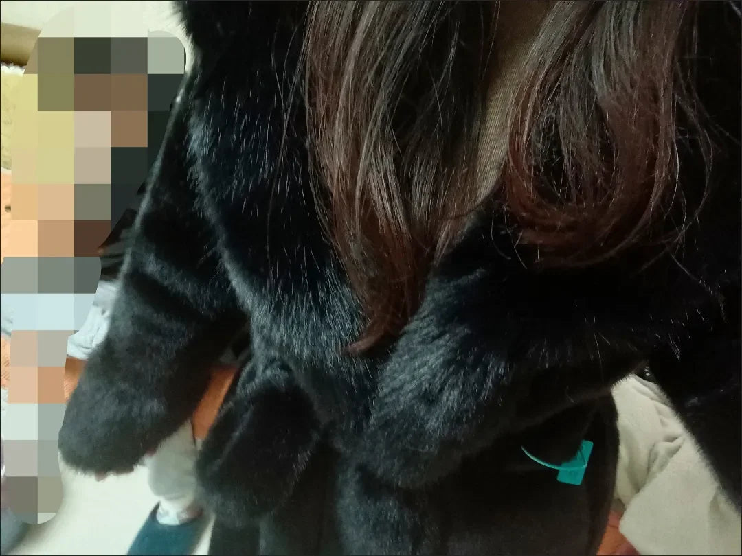 Faux Mink Fur Coat for Women,Covered Button Jacket,Casual Outwear,Adjustable Waist,Korean,Autumn and Winter,2025