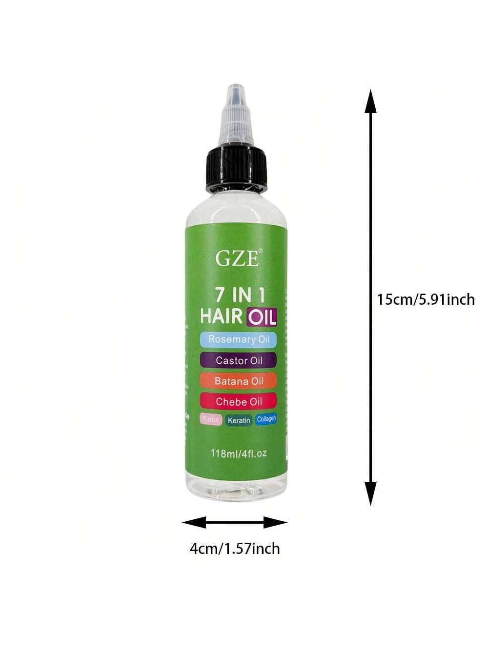 7-IN-1 Hair Oil Enriched With Rosemary Oil Castor Oil Batana Oil Chebe Oil Biotin Keratin Collagen for Hair Strongs,...