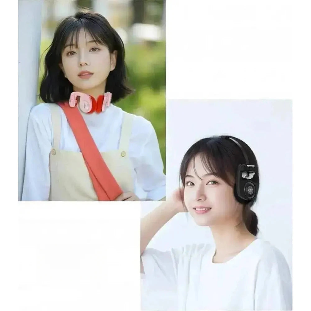 Foldable Portable Retro Style Wireless Headphones Bluetooth 5.3 HIFI Stereo Noise Reduction Long Battery Life Over-ear Earphones