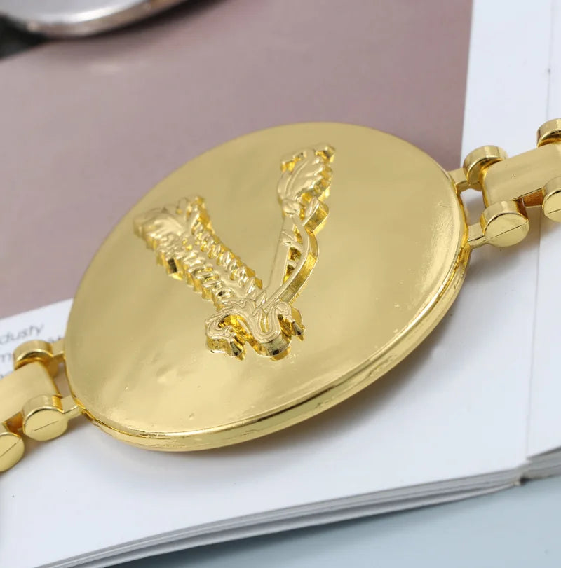 2026 New round gold color silver color alphabet belt luxury dress long waist chain designer belt women's fashion accessories