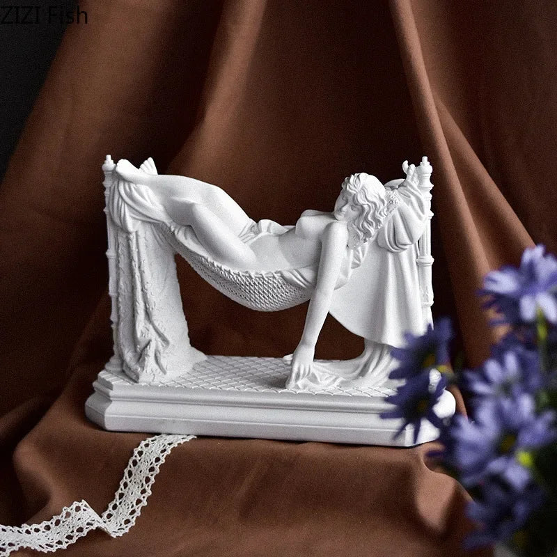 Mythological Figures Venus Goddess Statue Desk Decoration Ornaments Creative Characters Resin Sculpture Room Aesthetic Decor - Kimlud