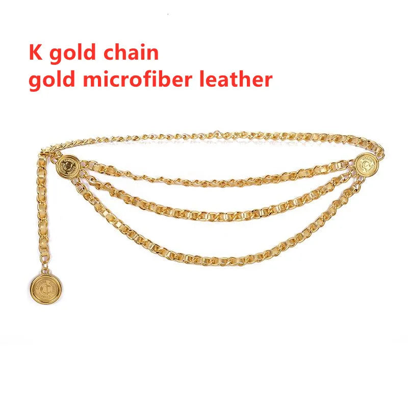 Metal Tassel Chain Waist Chain Belt For Women Temperament Retro Pendant Decoration Simple Durable Thin Belt | Kimlud Mid...