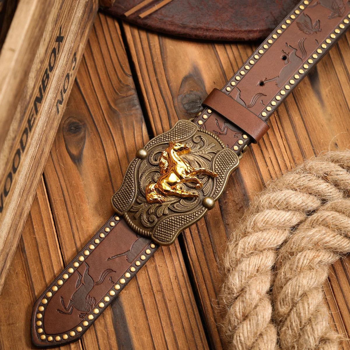 A casual, individual and retro belt, a clothing accessory PU brown belt, metal buckle, suitable for both men and women |...