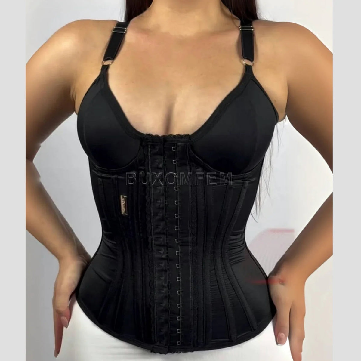 Women's Modeling Fajas ColombianasSeamless Thong Body Shaper with Fish Bones Double Compression Slim Fit Crosets Shapewear Tops