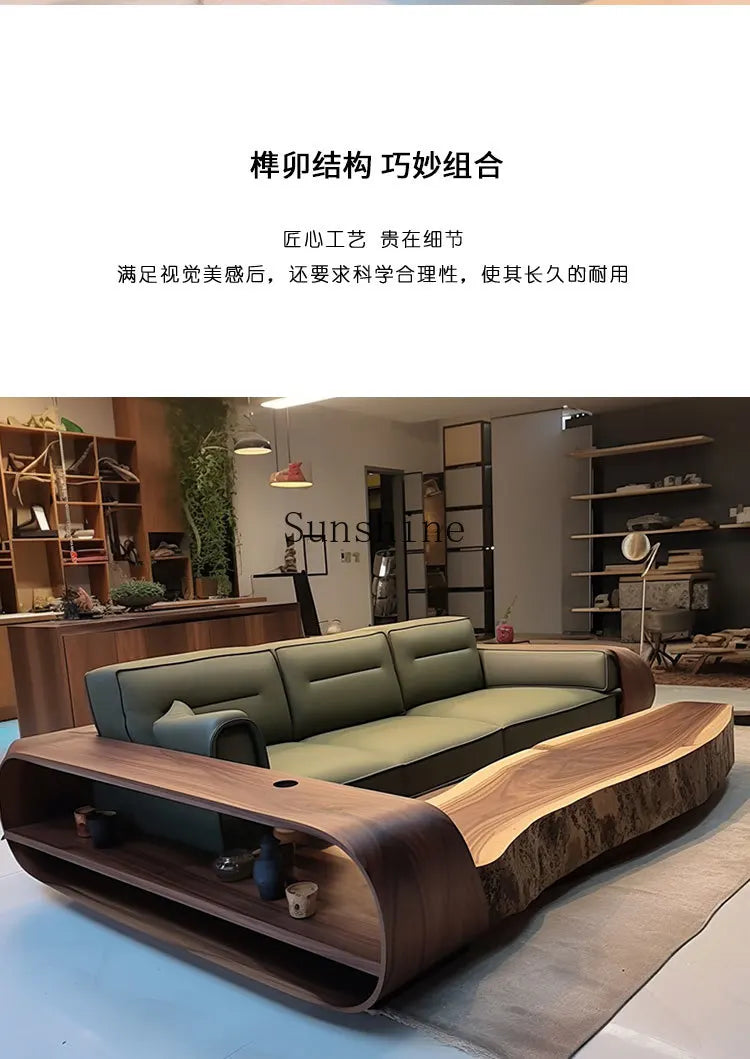 New Chinese-style sofa B & B villa office living room ash wood high-end custom furniture | Kimlud Office Luxury Sofa