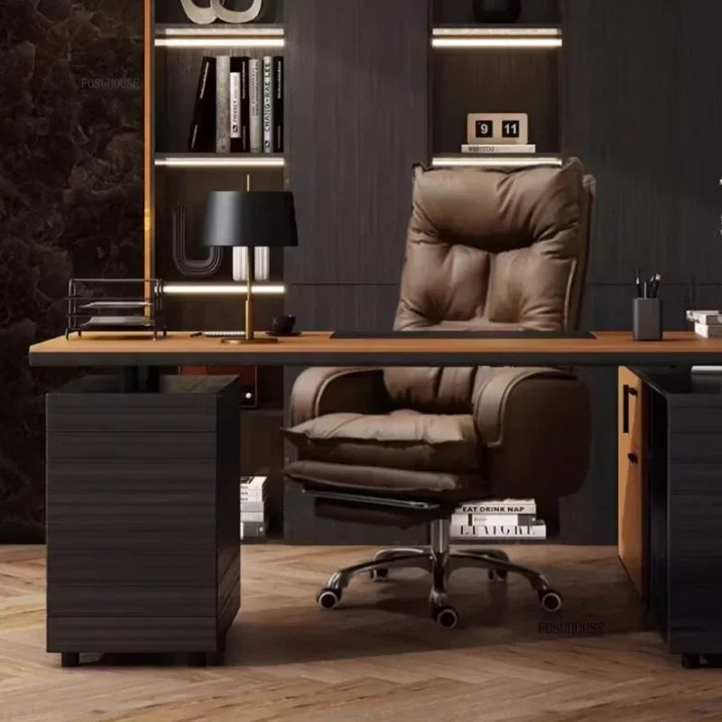 Modern Designer Armchairs Home Lazy Rolling Leather Office Chair Computer Swivel Gaming Accent Chairs Office Furniture k...