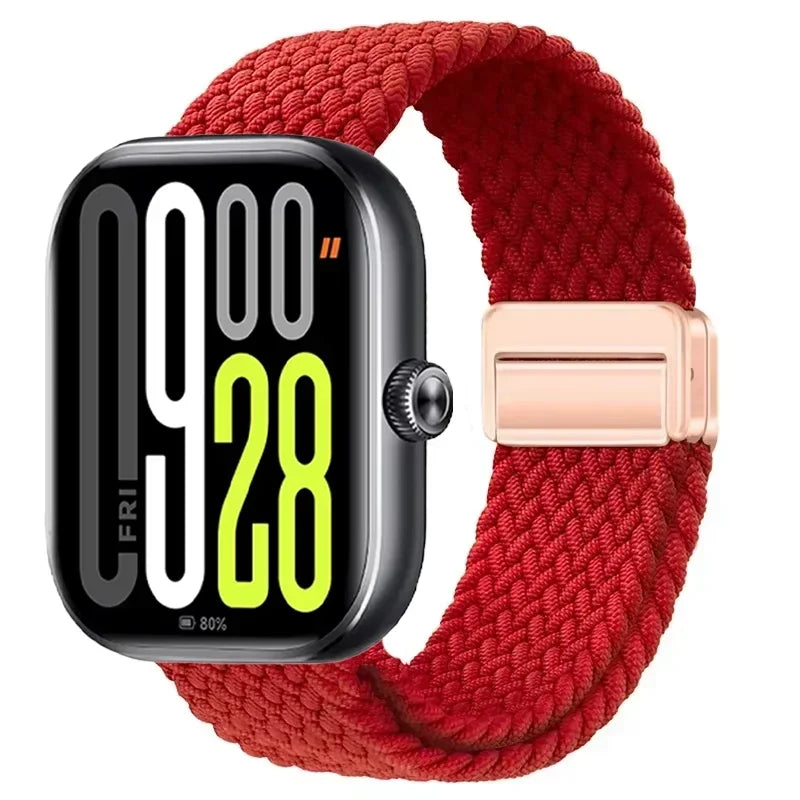 Magnetic Braided Nylon Loop Band for Xiaomi Redmi Watch 6 5 4 Strap Adjustable Sport Replacement Correa Bracelet Mi Band...