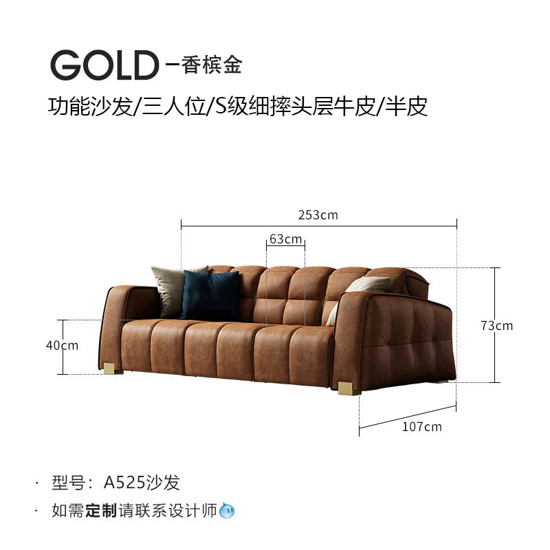 Italian Light Luxury Sofa Multifunctional Design Creative Aesthetics Aesthetics Sofas Modern Lounge Sillon Cama Trendy...