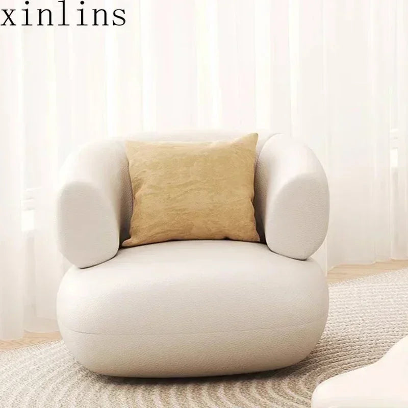 nordic living room Sofas minimalist lazy luxury europe Sofas family white salas y sofas muebles elegantes modernos Furniture - Kimlud