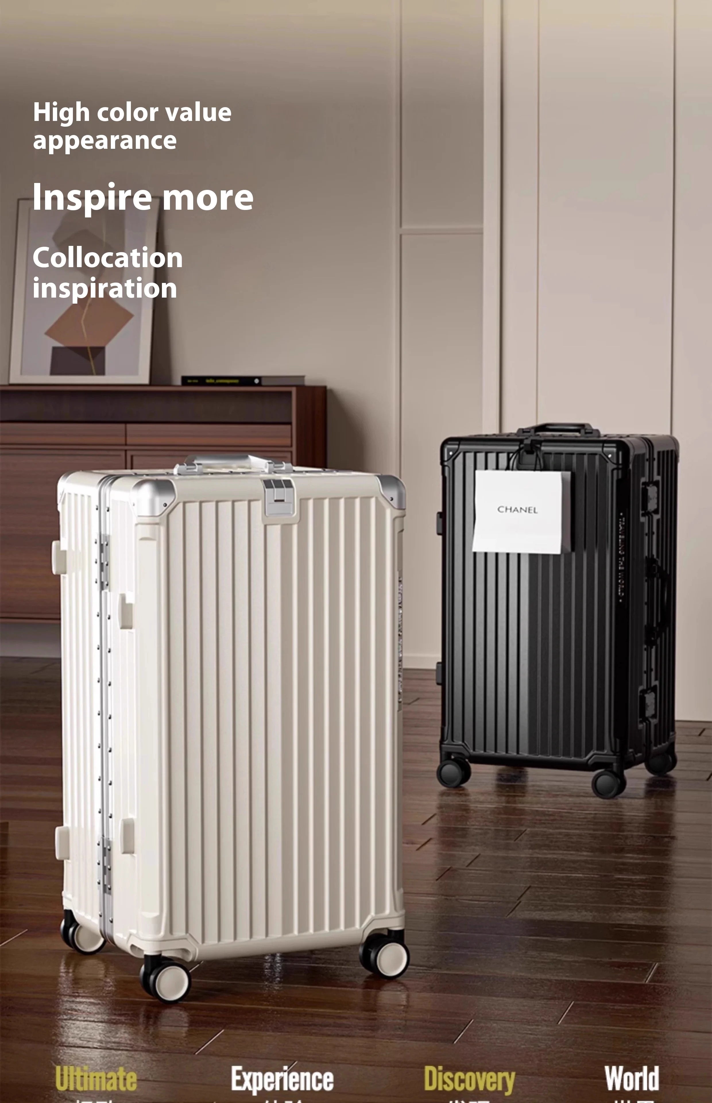 Multifunctional Suitcase Large Capacity 30inch Thickened Sturdy Aluminum Frame Travel Suitcase Trolley Case Extra Large...