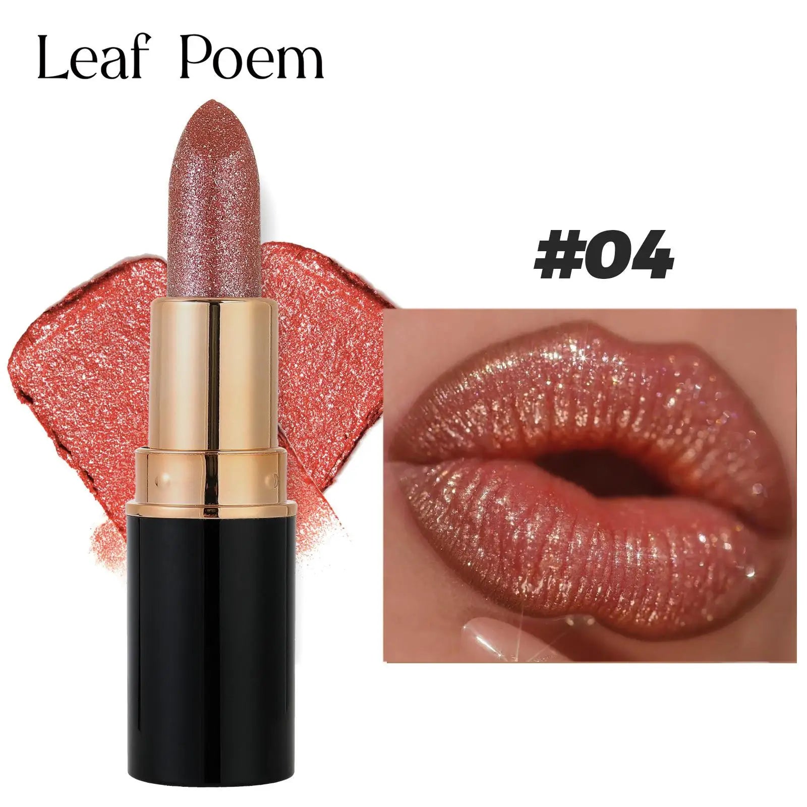 Makeup Non-sticky Non-fading Lipstick Pearlescent Long-lasting Moisturizing Fine Glitter Lip Gloss Hydrating Waterproof Lips Hot