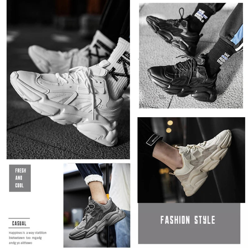 Brand Casual Sneakers Male Luxury Tenis Shoes Mens Casual Shoes Trainer Race Breathable Shoes Fashion Running Shoe for Men