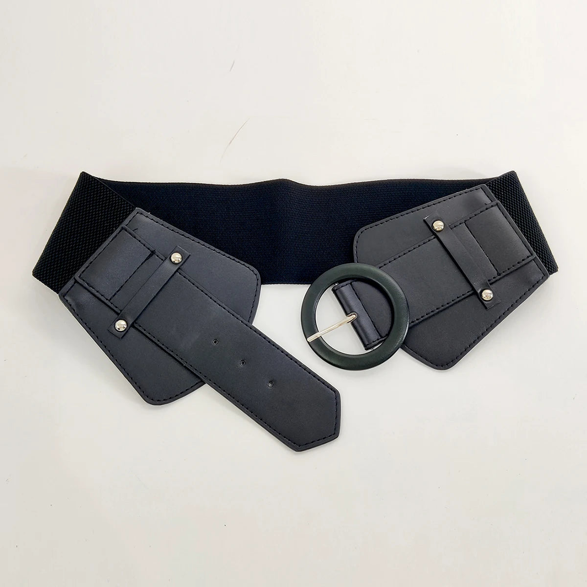 Red Wide Stretch Cummerbunds Female Waist Elastic White Corset Belts For Women Big Plus Size Dress Belt Easy Waistband...