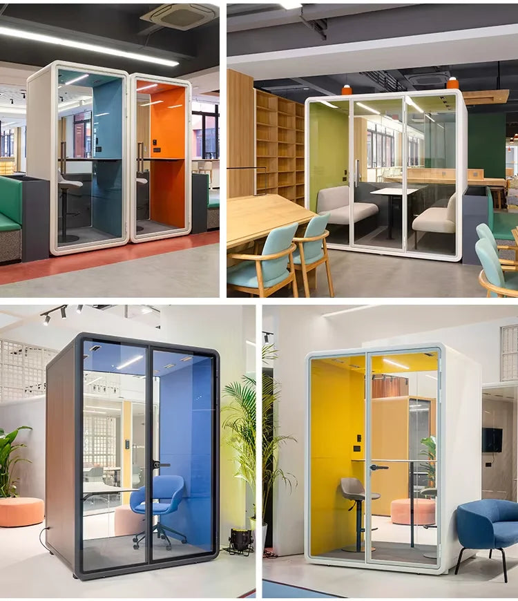 Multi-Functional Soundproof Booth Dual-Purpose Work And Rest Acoustic Pod Customized Internal Facilities For Open Office Public