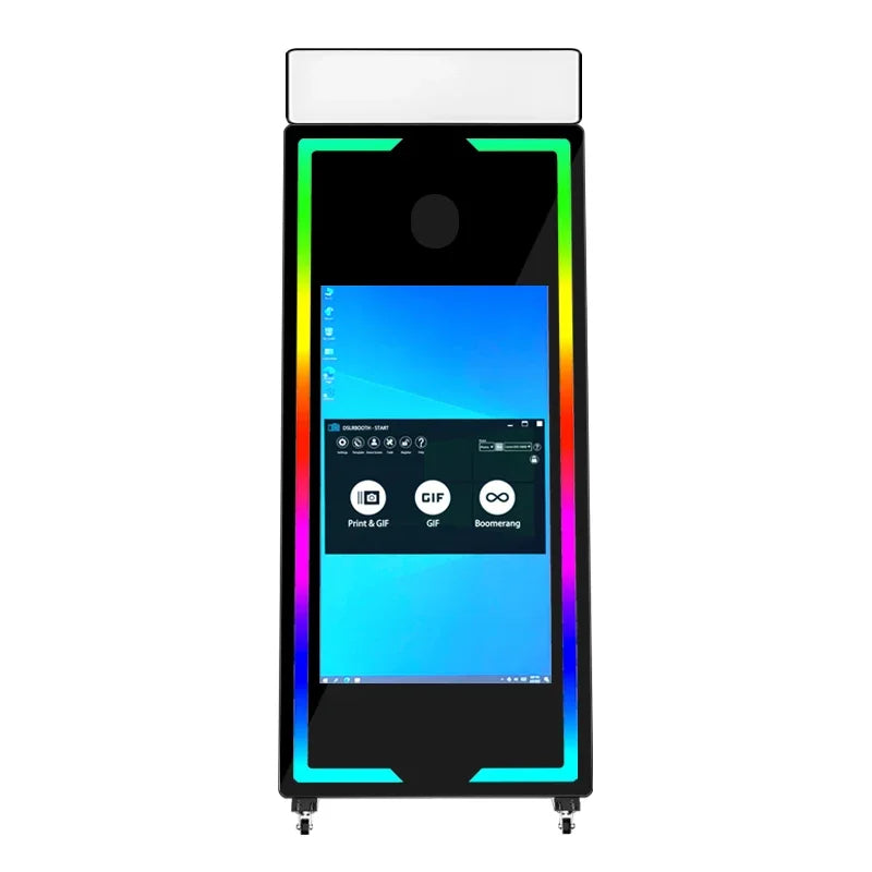 2025 Touch Screen Photo booth High Quality Portable 40 inch 65 inch Mirror magic Photo Booth Machine For Wedding Party...