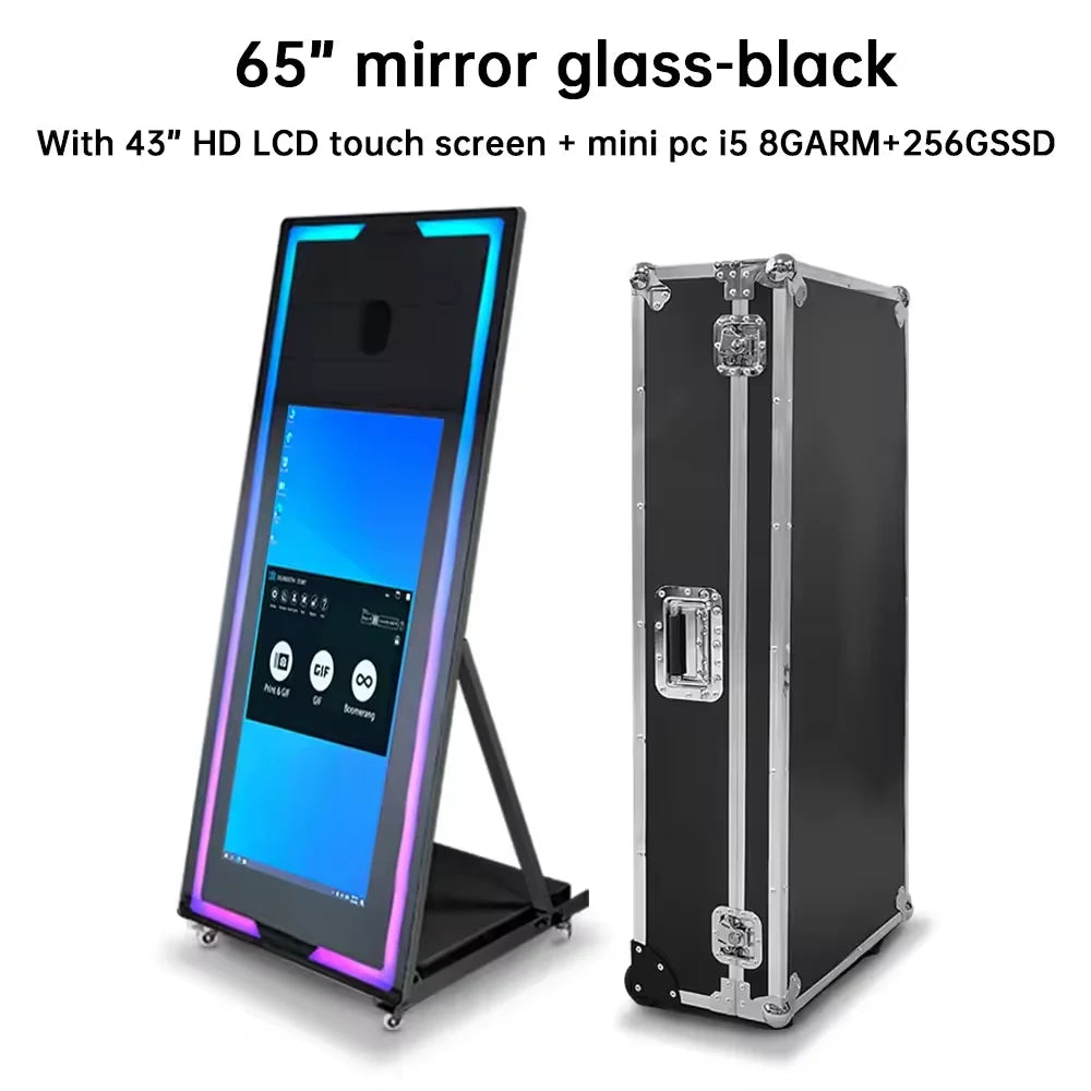Newest Mirror Photo Booth With Printer And Camera Photobooth MacNewest Mirror Phhine Party Supplier Selfie Digital...