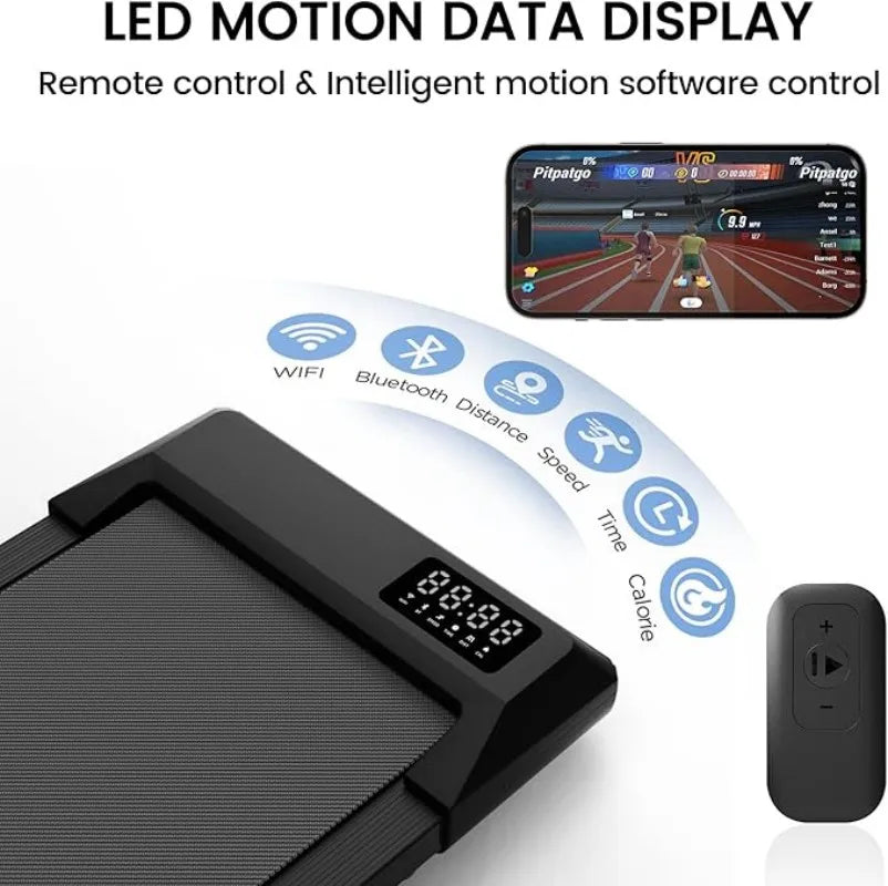 Superun 2-in-1 Home/Office 2.5 HP Walking Treadmill,mini Treadmills for Small Spaces with APP & Remote Control - Kimlud
