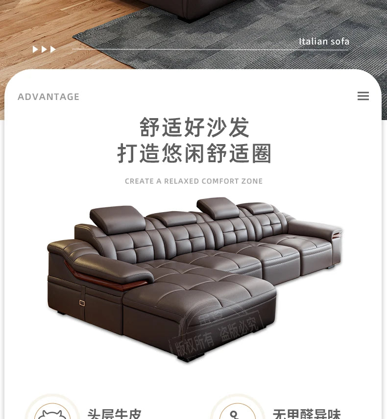 Sectional Minimalist Sofas Living Room Corner Luxury Modern High Quality Sofa Adult European Designer Sillon Cama Furniture - Kimlud