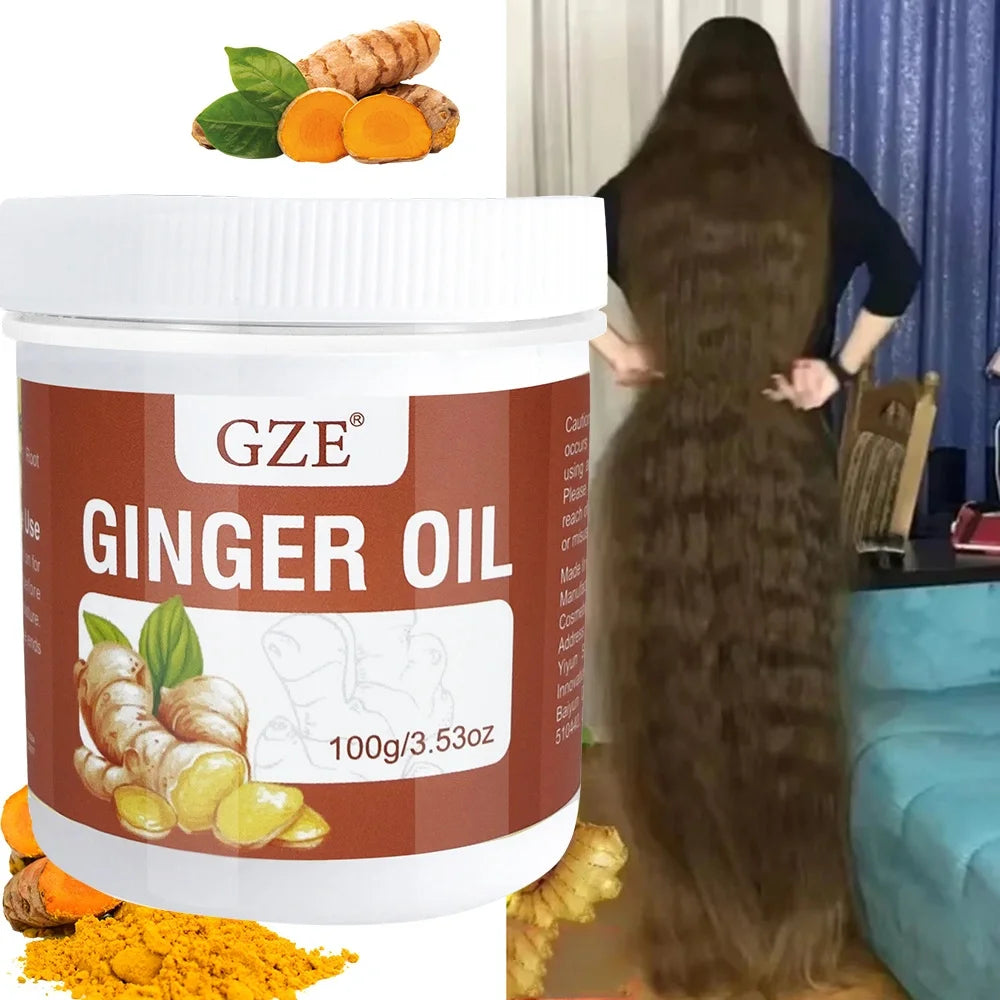 GZE Ginger Hair Oil, for longer, Fuller & Healthier Hair, Moisturizing - Kimlud