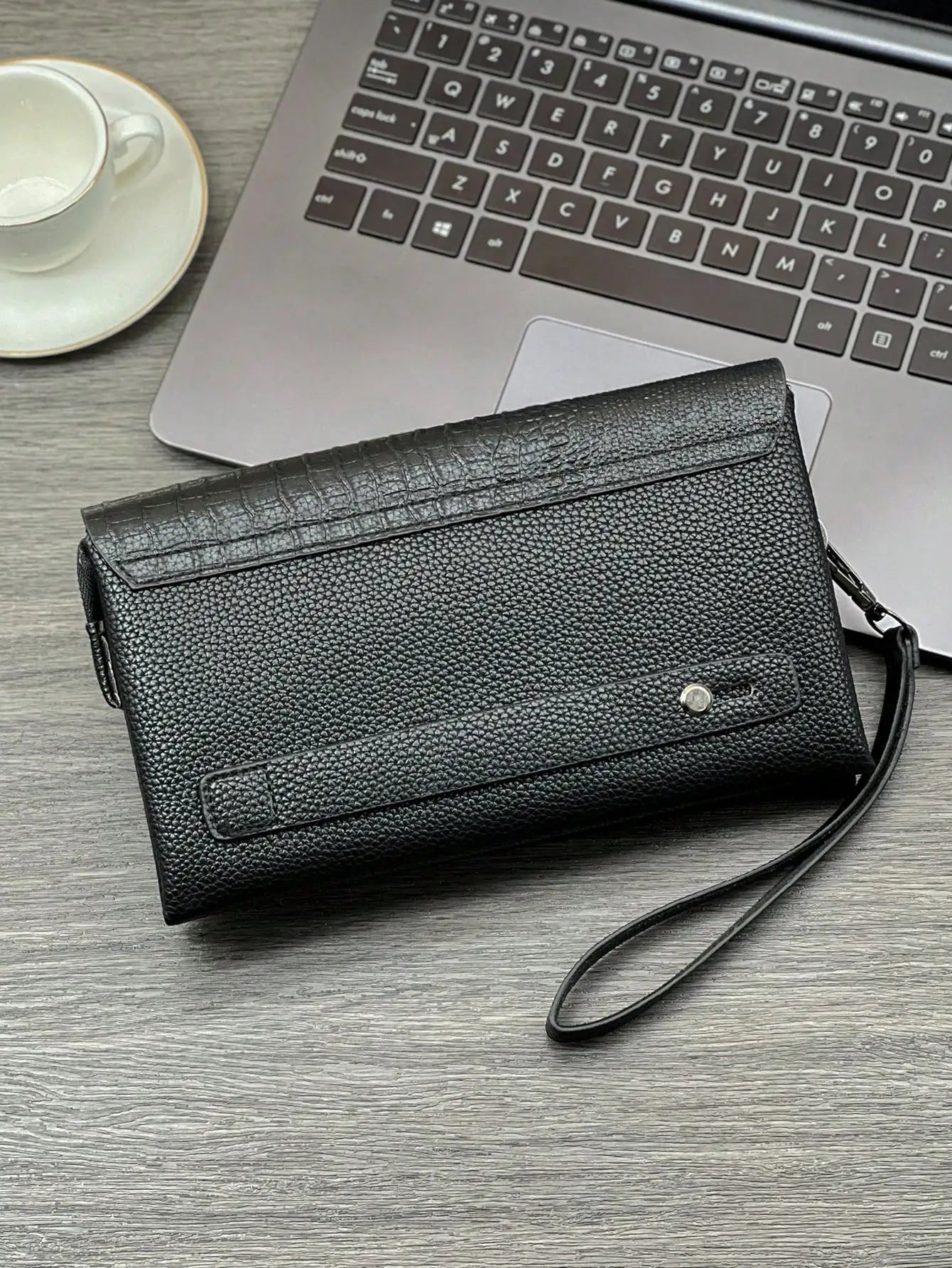 Fashion Crocodile Pattern Clutch Bag Business Portable Large Capacity Multifunctional Handbag Flap Zipper Clutch Bag |...