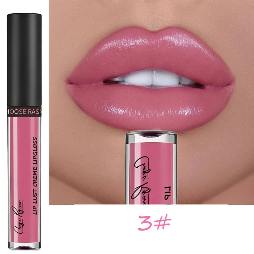 12 Colors Sexy Women Lipstick Waterproof Long Lasting Moist Lip Gloss Vivid Colorful Lipgloss Women Makeup maquiagem - Kimlud