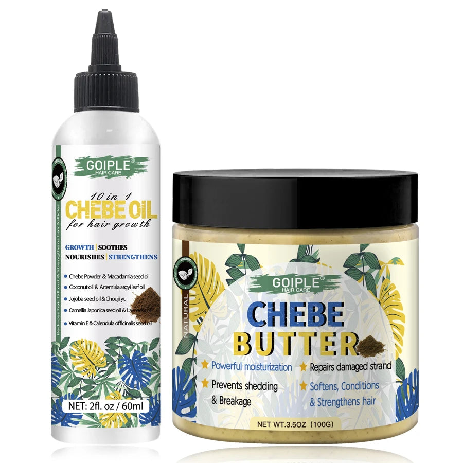 8.8oz African Chebe Butter for Growth Moisturizing Repair Damaged Hair Mask Anti Loss Serum Regrowth Treatment Essence Oil Care