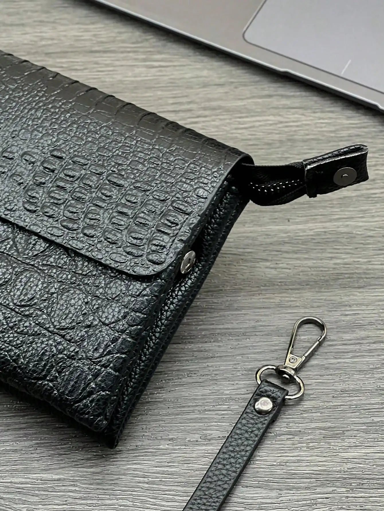 Fashion Crocodile Pattern Clutch Bag Business Portable Large Capacity Multifunctional Handbag Flap Zipper Clutch Bag |...