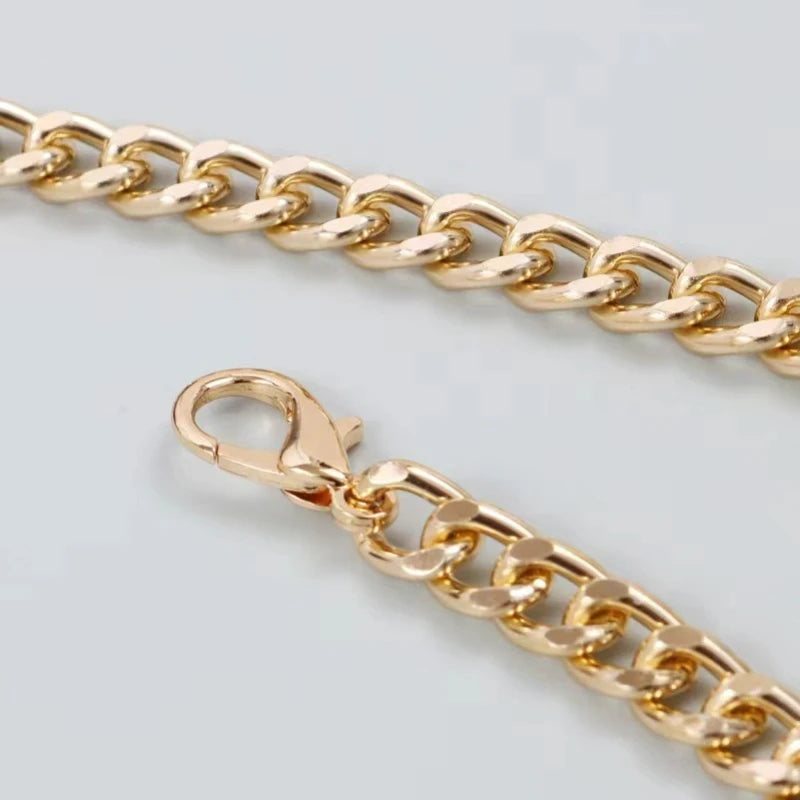 New Fashion Designer Metal Chain Belt For Women Golden Personality Hip Hop Style Tassel Belts Goth Waistband Dress Accessory