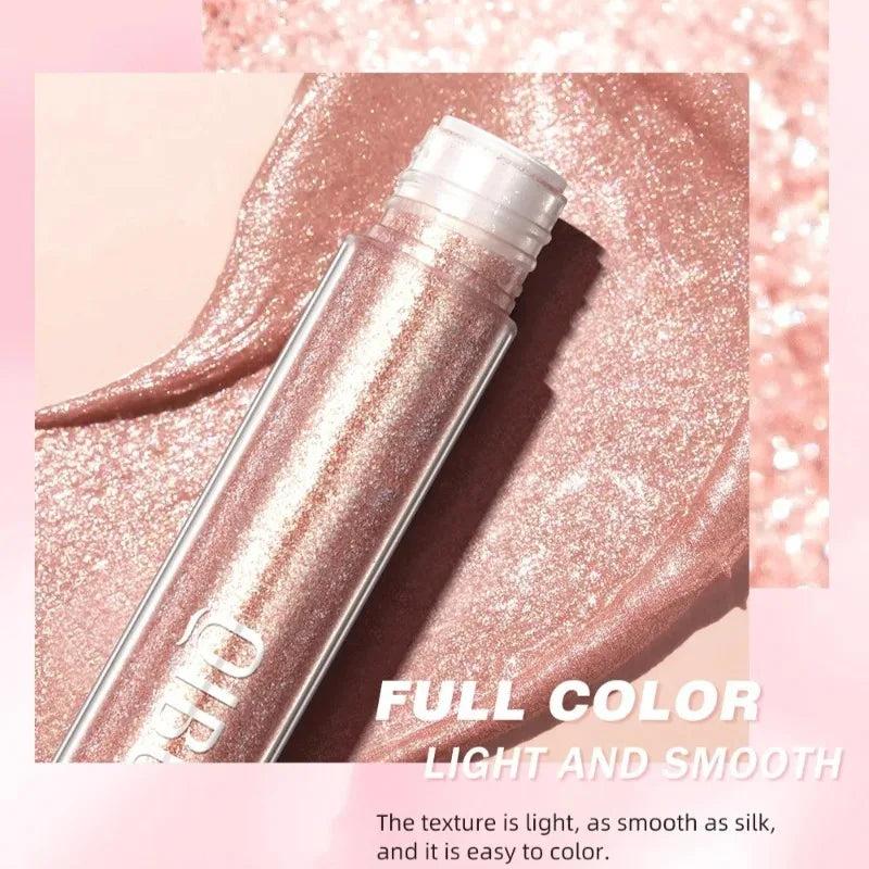 Diamond Liquid Lipstick Moisturizing Long-Lasting Makeup Mirror Gloss Sparkling Pink Lip Glaze Non Stick Cup Lip Gloss...