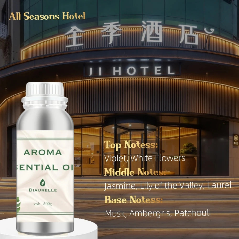 Perfume Hotel Essential Oil 500ML Air Freshener Pure plant essential for oil Hotel aromatic oils Fragrance Diffuser Air Purifier
