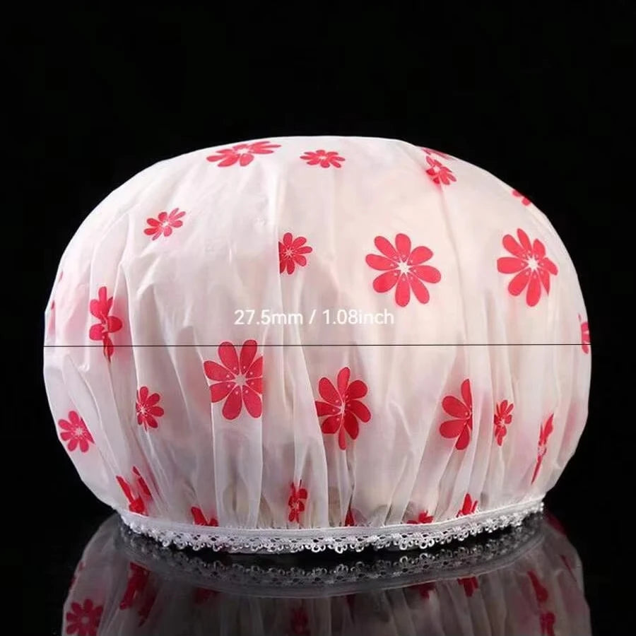 Waterproof shower cap for ladies home bath fume-proof hair care shower cap dry hair cap - Kimlud