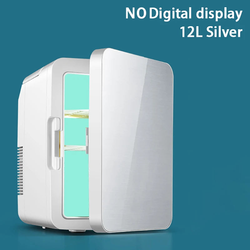 12L Portable Mini Refrigerator Student Dormitory Heating And Cooling Cosmetics Car Home Dual-Use Refrigeration And Preservation - Kimlud