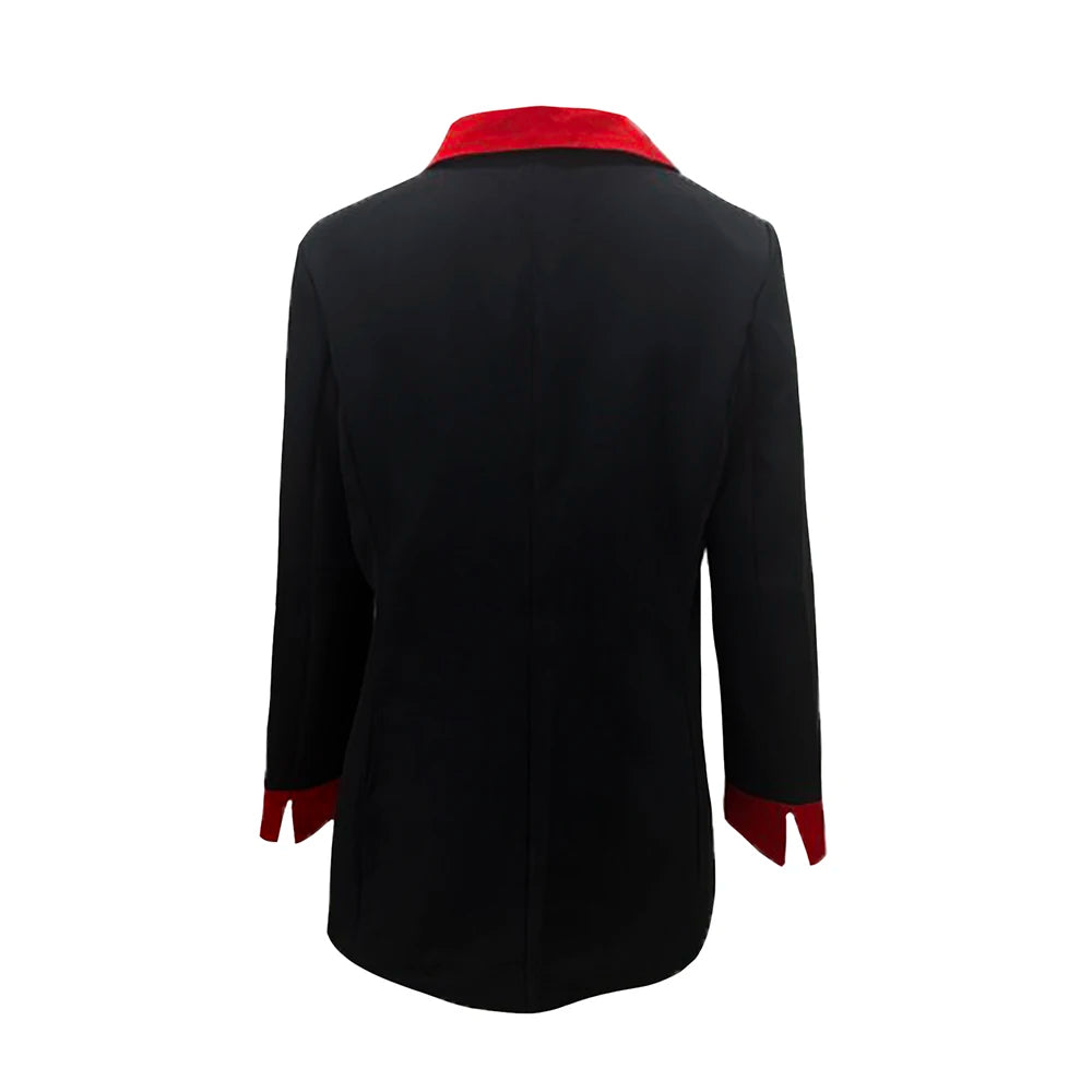 Formal Contrasting Color Women's Suit Jacket Lapel Double-Breasted Autumn Office Lady Business Casual For Female Outwear Jackets