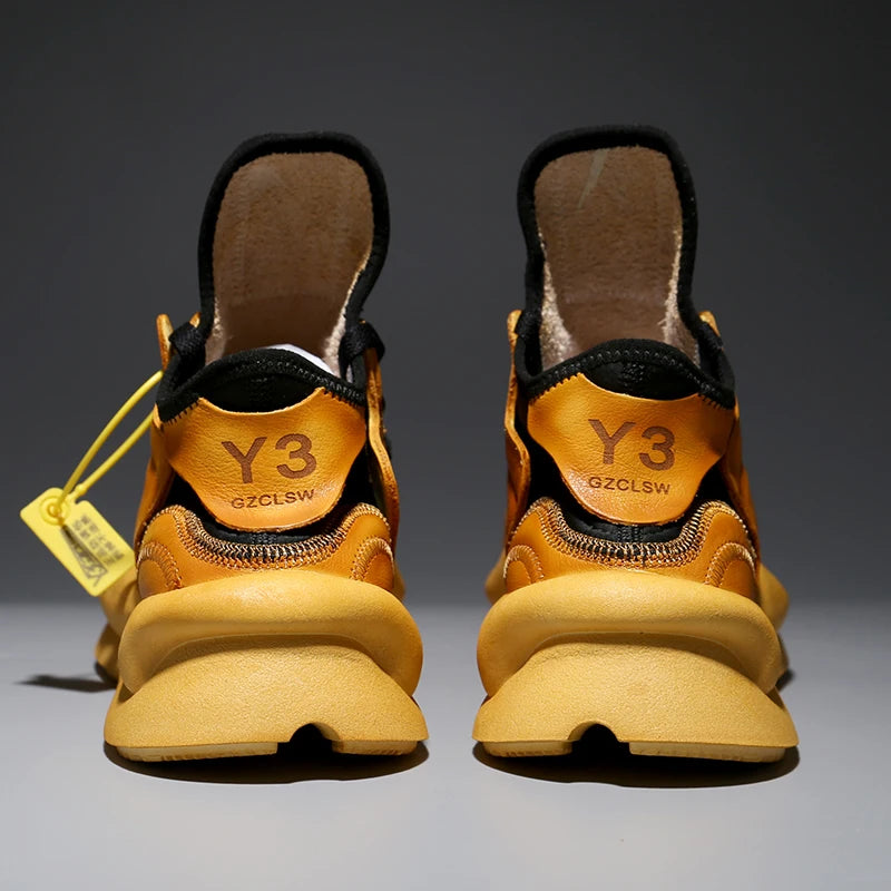 Handcrafted Casual Shoes For Men In Calf Leather Round-toe Men's Sneakers Women's Sneakers Sports Shoes For Women Size 35-46 - Kimlud