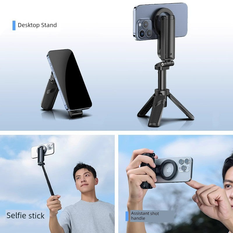 Ulanzi Excellent Basket Jj03 Magnetic Suction Tripod with Handle Three-in-One Bluetooth Selfie Stick Mobile Phone Bracket Camera Aid