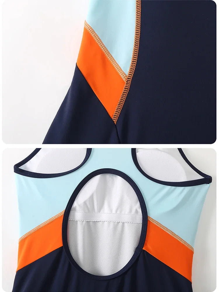 Hanmanyfly Professional Athletic Swimwear Women One Piece Swimsuit Quick Dry Swimming Pool Suit for Girls Trunks Sexy Bodysuit - Kimlud